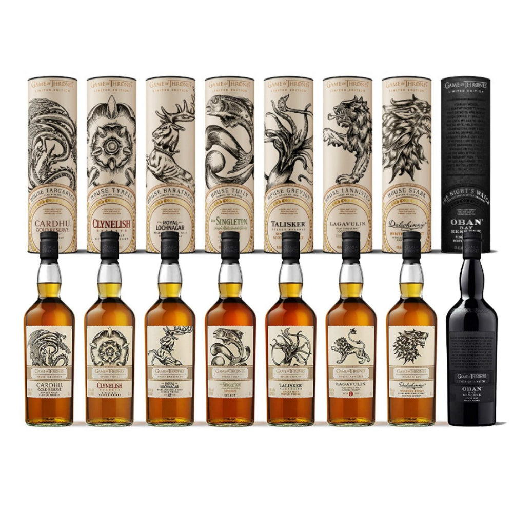 Game of Thrones Complete Collection Scotch Whiskey Set